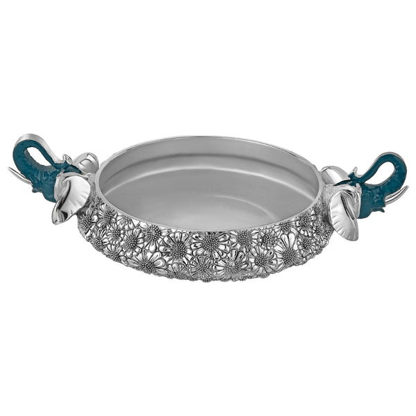 Urli with engraving & elephant head silver