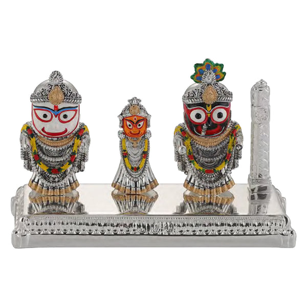Jagannath Ji silver with silver base