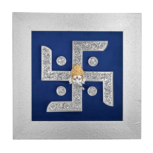 Swastik Frame (h-55 cm) Blue