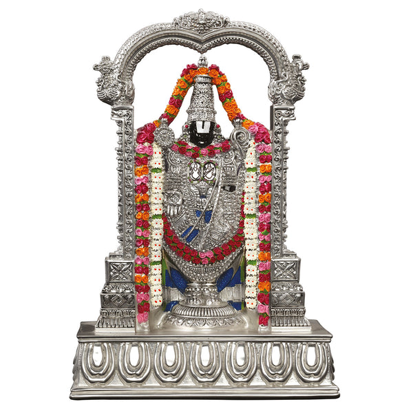 Tirupati Balaji Silver - (h-21 cm)