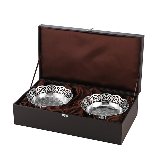 Round bowl Silver- Set of 2