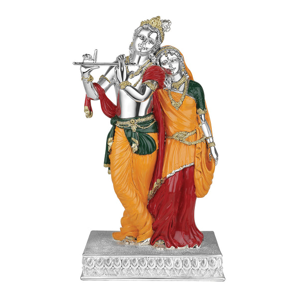 Radha Krishna 38cm - Silver