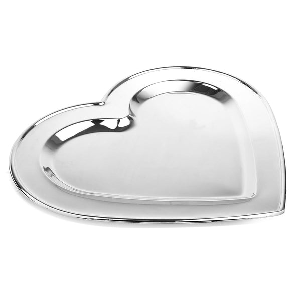 Heart Designer Tray - Silver