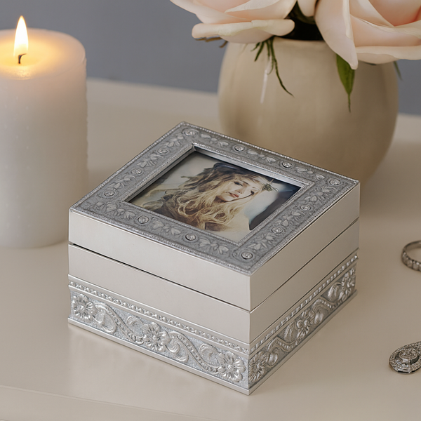Photo Ring Box Silver