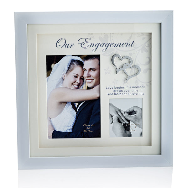 Our Engagement Photoframe- White