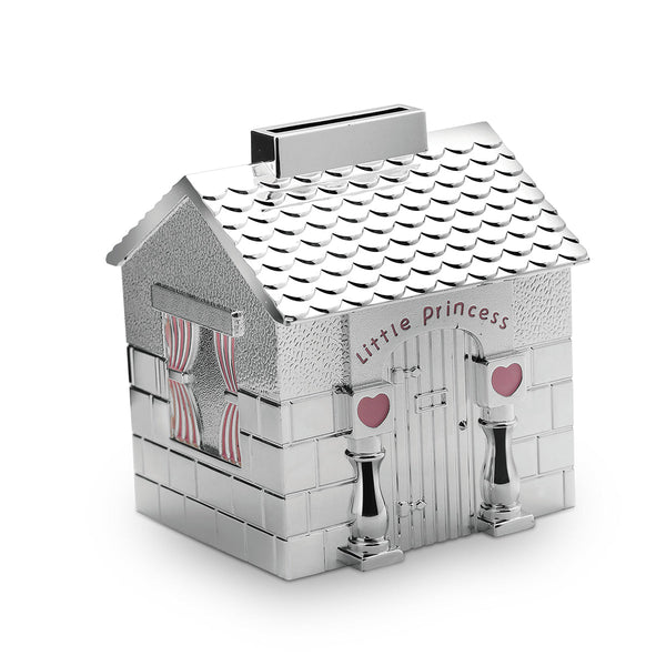 Little Princess House Money Bank- Silver