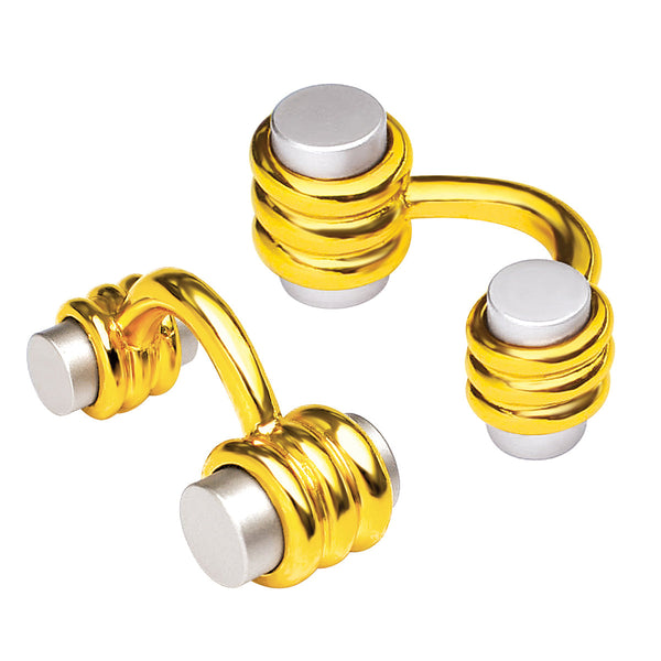 Pearl Cufflinks-Golden