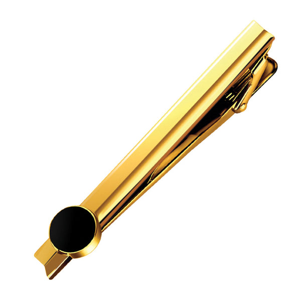 Tie-Pin Black Dot- Gold