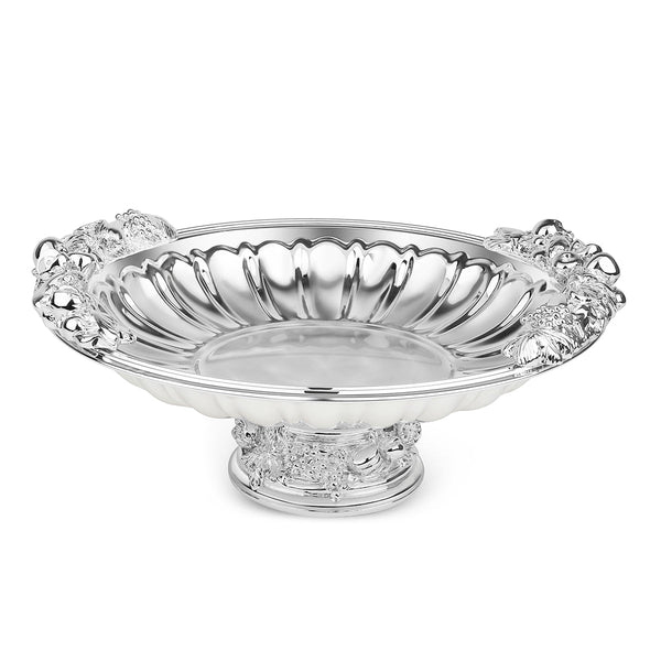 Galvanic platter with stand- Silver