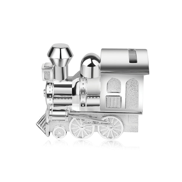 Train Money Bank (Silver), Gullak, Piggy Bank, Coin Box, Money Saving Collecting ATM | Baby Accessories & Products | Baby Gift Set