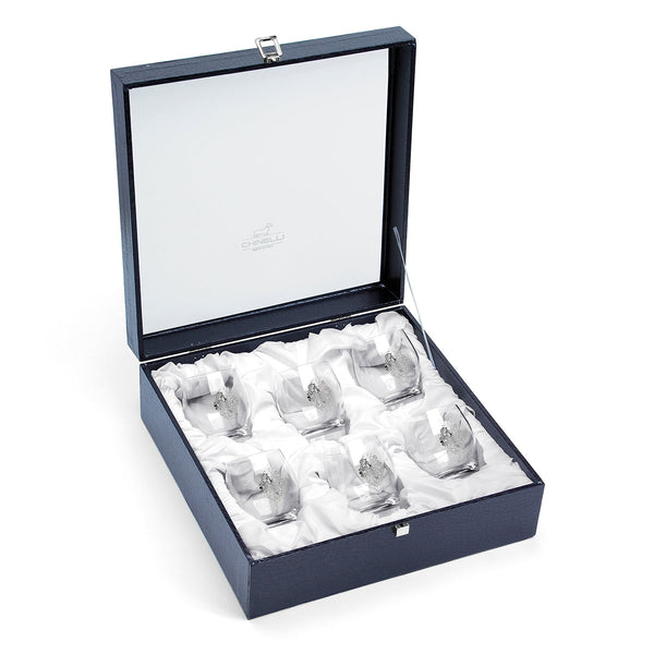 Vodka Glasses 6 Pcs Silver