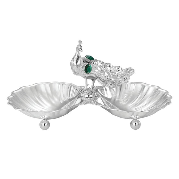 Swan With 2 Serving Silver(Green)