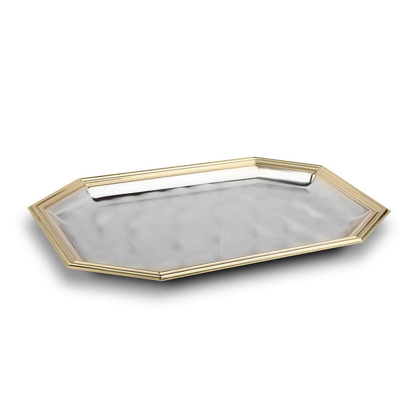 Small Octagon Tray Dual Tone